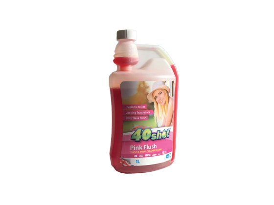 10 x 1 Litre 40 Shot PINK Toilet Rinse