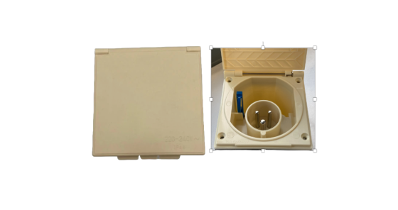 BEIGE Flush Fitting Mains Inlet