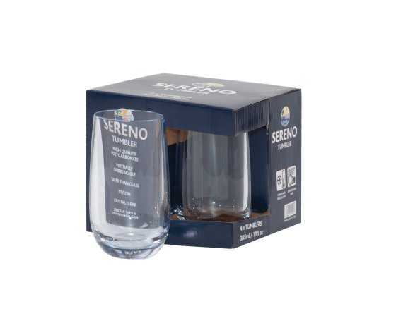 Sereno Tall Tumbler 385ml - Set of 4