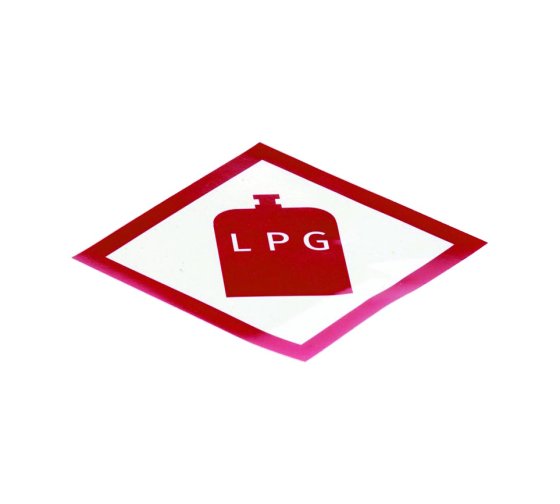 Self Adhesive LPG Sticker