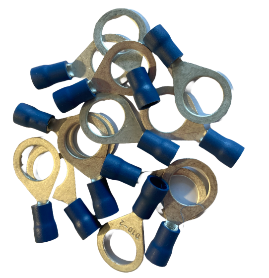 Blue 10mm Ring Terminal