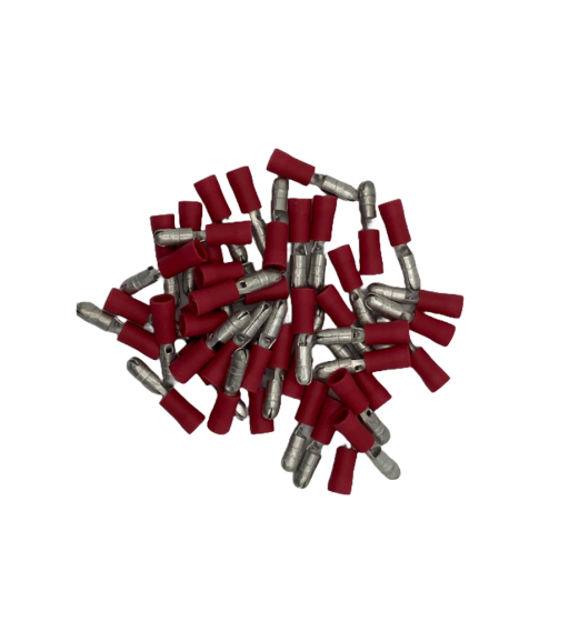 Red 4mm Diameter Male Bullet Connector