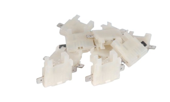 In-line Blade Fuse Holder - White
