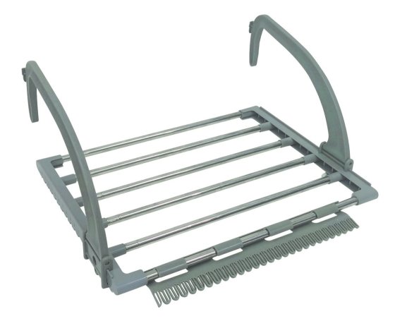 Telescopic Hook-On/Radiator Clothes Airer
