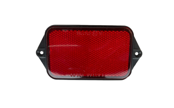 Reflective Rectangle 95mm x 60mm - Red
