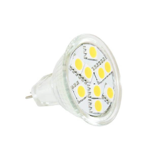 MR11 9 SMD LED Warm White 80 Lumen 35x37