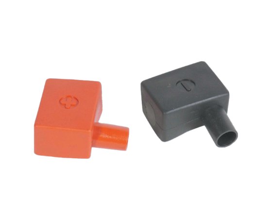 Red and Black Battery Clamp Cover Set