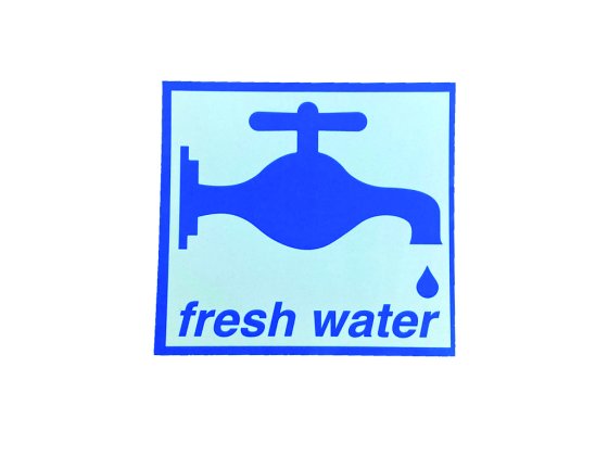 Self Adhesive Fresh Water Label