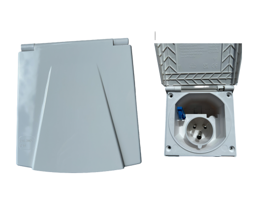 WHITE Flush Fitting Mains Inlet - New Flap