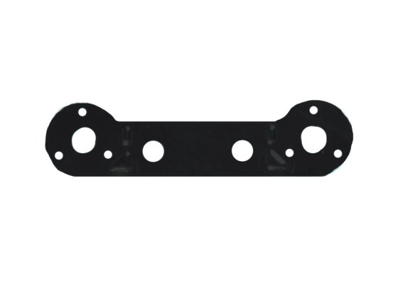 Black In-line N and S Socket Plate
