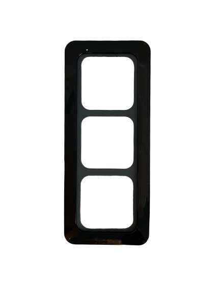 BLACK Gloss CT Range 3 Way Face Plate BLACK Gloss CT Range 3 Way Face Plate