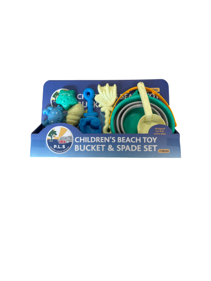 Children Beach Toy Bucket & Spade 7pcs Set