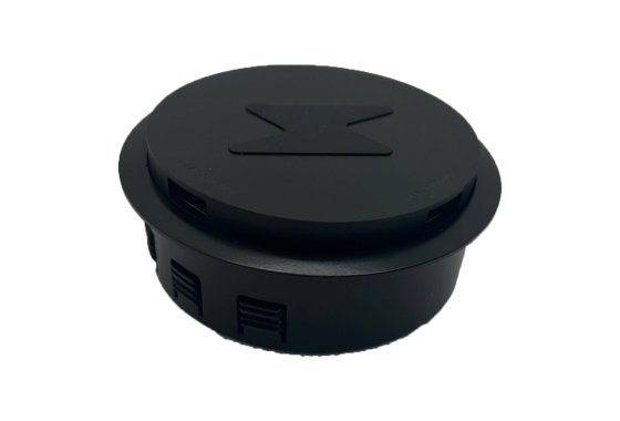 BLACK POP-UP Wireless Charger Point c/w Twin USB