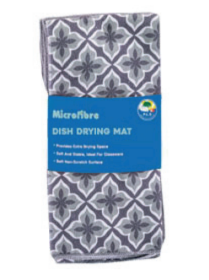 GREY - Dish Drying Mat 38x50
