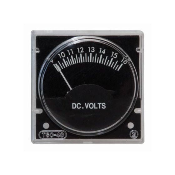 Round 9/16V Voltage Meter