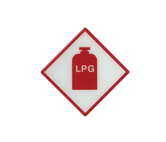 Self Adhesive TUFFLEX LPG Sticker
