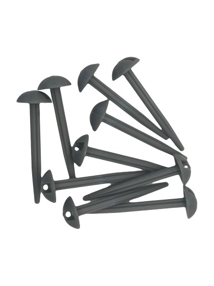 Pack of 10 x GREY Groundsheet Pegs