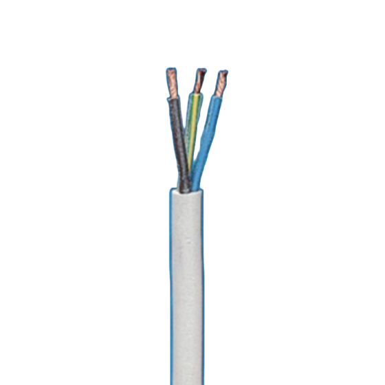 Mains Cable 3 x 2.5mm White