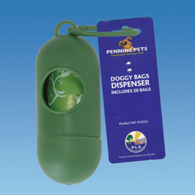 Pennine Pets Poop Bag Dispenser c/w 1*20 Bags Pennine Leisure Supplies