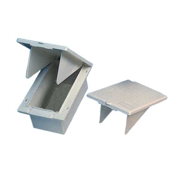 WHITE Flush Outlet Flap and Pins