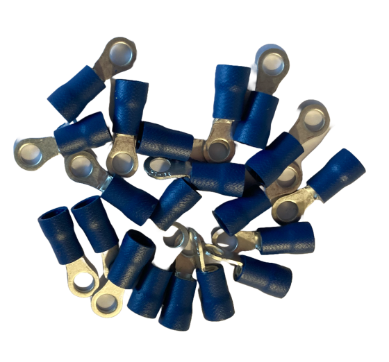 Blue 4mm Ring Terminal