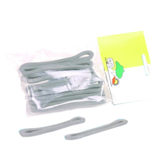 Pack of 10 x Long Straight Rubber