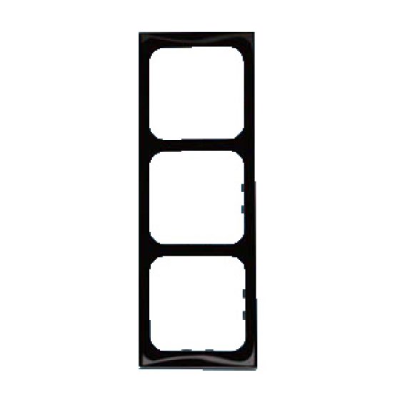 BLACK High Gloss C-Line CG Range 3 Way Face Plate
