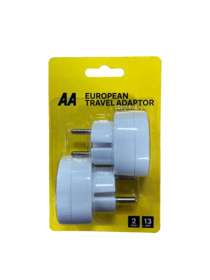 Euro Plug Adaptor (Twinpack)