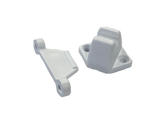 WHITE Snap Plastic Door Retainer