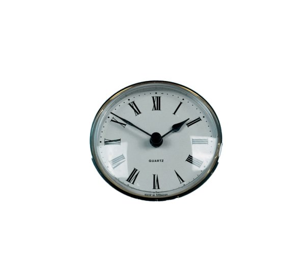Caravan Clock, 72mm Round, Brass