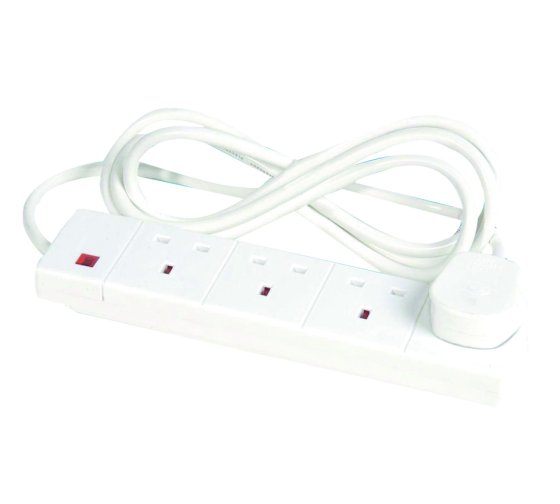 2 Metre 4 Gang Extension Socket