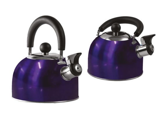 BOX of 12 - BLUE 1.6 Litre Gas Hob Kettle