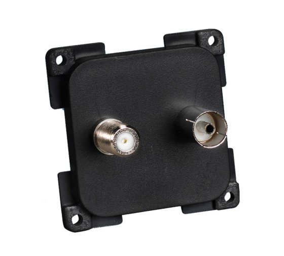 BLACK C-Line TV and Satellite Socket