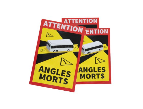 Angles Morts Motorhome Sticker - 3pcs