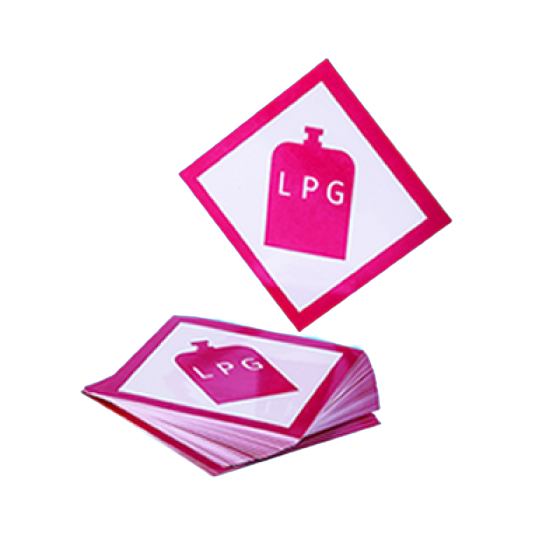 Pack of 50 - Self Adhesive LPG Label