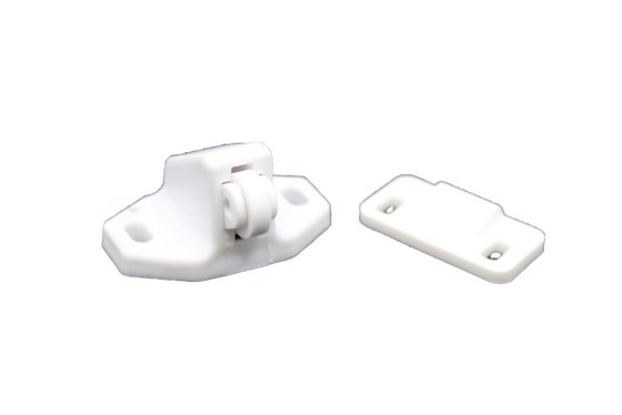 WHITE Plastic Door Catch