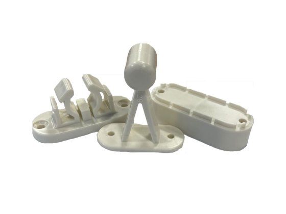 WHITE Plastic Door Retainer 75-93mm