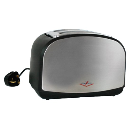 BOX of 6 - Chrome 2 Slice Toaster 900 Watt