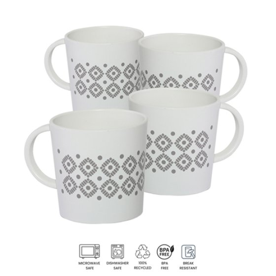 DOMINO 4pc RPET Mug Set