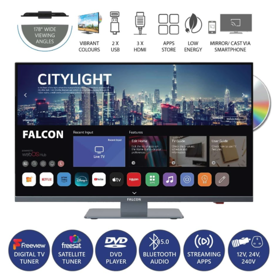 Falcon Camping TV - 27" SMART TV ( Pack of 4 )