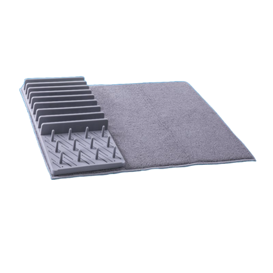 GREY - Drying Rack with Mat