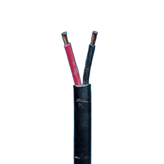 4.00mm Black/Red Flat Twin Cable