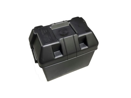 Plastic Battery Box - Black (265x180x200mm) Plastic Battery Box - Black (265x180x200mm)
