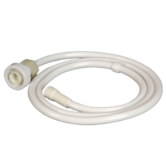 White Shower Hose 1.5 Mtrs