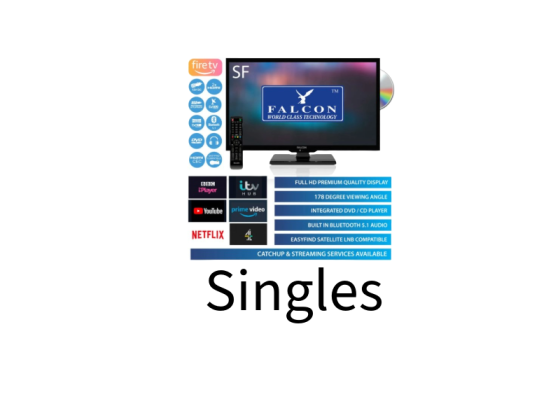 Falcon TV - 19" LED TV c/w Fire Stick