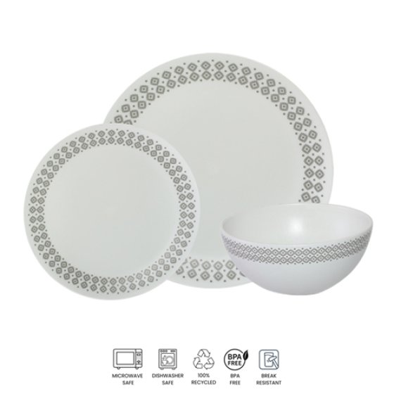 DOMINO 12pc RPET Dining Set