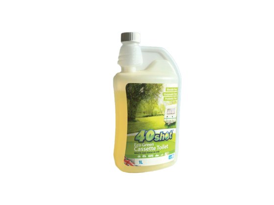10 x 1 Litre 40 Shot ECO GREEN Cassette Fluid