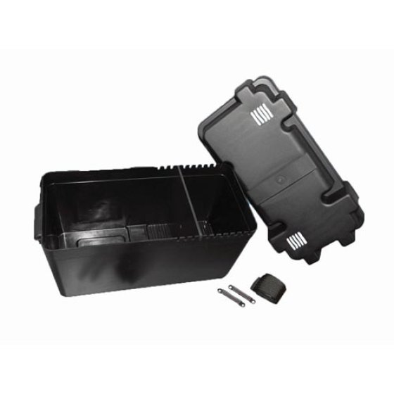 Box of 10 - Plastic Battery Box - Black