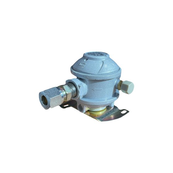 30Mbar Regulator with Shutoff Valve - 10mm