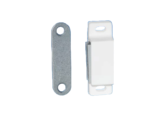 Magnetic Catch, Screw Fix - WHITE